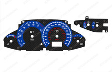 Ford Focus ST170 Mk1 RS Style Carbon Dial Cards Gauges