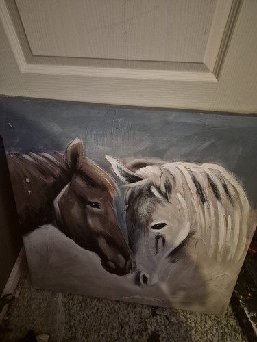 Original horse painting - original,