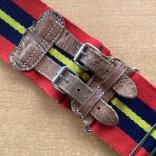 ORIGINAL BRITISH ARMY ROYAL ARTILLERY STABLE BELT, ADJUSTABLE TO 30”