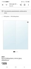Ikea Alui mirrored Pax