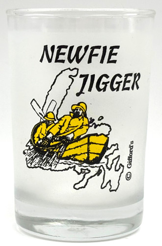 Newfie jigger shot glass - newfie,
