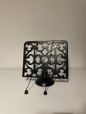 Cook Book Stand Rustic Cast Iron Metal Kitchen Recipe Stand Cook Book Holder