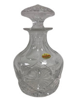 Royal Brierley Handmade Crystal Glass Decanter with Stopper England Pre Owned 
