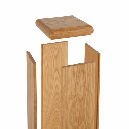 Newel post cladding kit with - cladding,