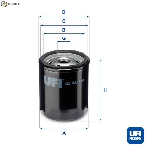 Oil filter 401 - filter, for