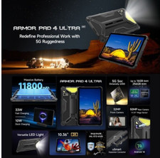Ulefone Armor Pad 4 Ultra Rugged Tablet PC, 16GB+256GB, 10.36 inch Android 14