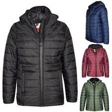 Kids Boys Jacket Designer's Foam Padded Puffa School Warm Thick Coats 3-13 Years