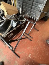 Black single tier Keyboard Stand (used/old but working)