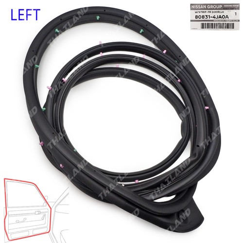Left door rubber - left,