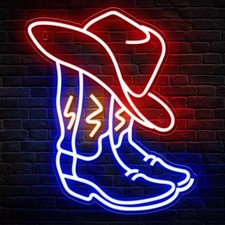 Cowboy boots neon sign western - boots,