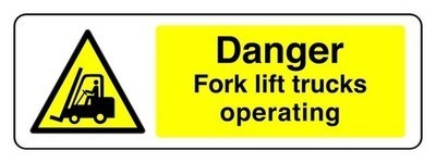Danger fork lift trucks - lift,
