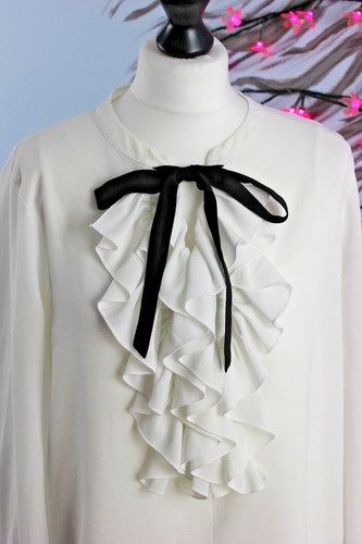 Layered ruffle blouse with - ruffle,