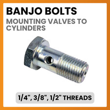 Banjo Bolt 1/4, 3/8, 1/2 -