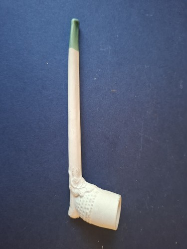 Antique clay pipe - clay,