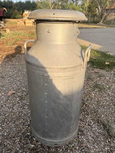 Vintage aluminium milk - vintage,
