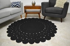 Round Rug Natural Jute Braided