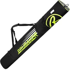 BRUBAKER Champion Padded Single Ski Bag Black / Neon Yellow 170 / 190 cm