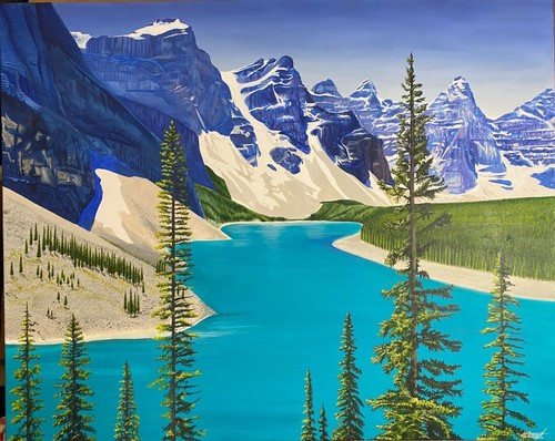 Painting canvas large - painting, on