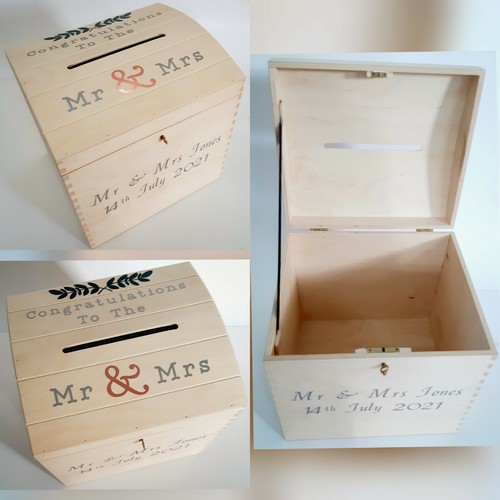Personalised wooden wedding - wooden,