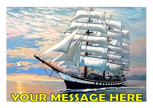 Sail ship birthday - sail,