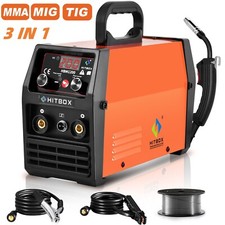 HITBOX MIG Welder Gasless Inverter 220V No-Gas MAG LIFT TIG ARC Welding Machine