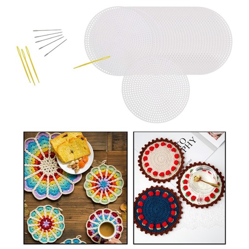 Circle plastic canvas sheets - plastic,