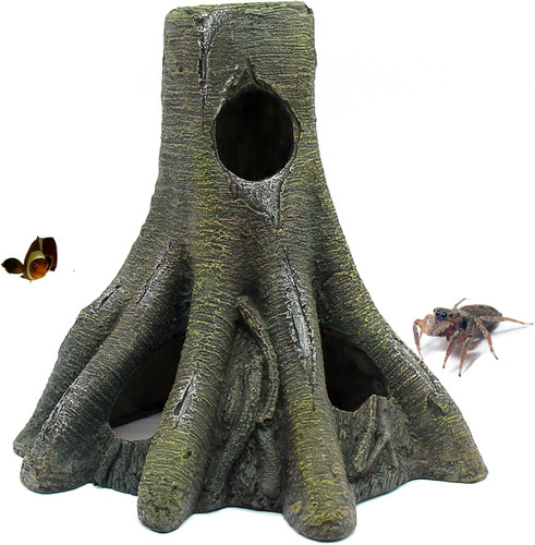 Aquarium decor corner tree - decor,