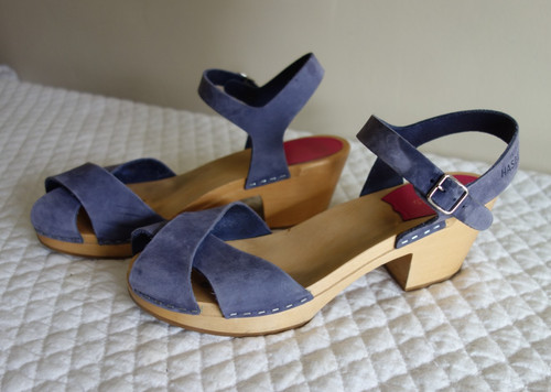 Swedish hasbeens wood clogs - wood,