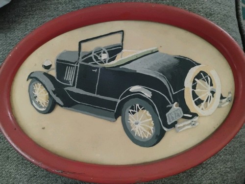 Vtg hand painted painting - painting, of