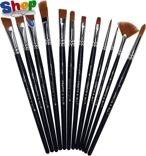 Paint brushes set - paint, 12