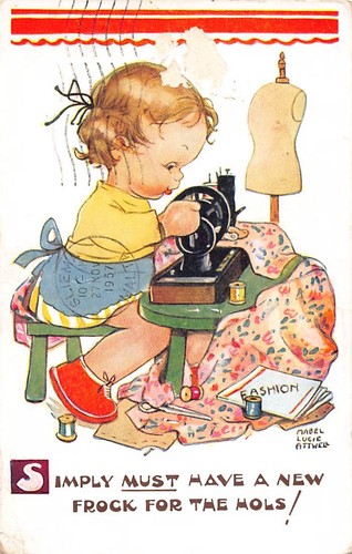 Family history postcard - family,