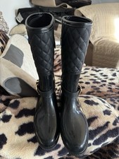 VGC Ladies Wellington/ Quilted Fashion Boot Size 4(37)