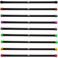 FXR SPORTS  2KG - 12KG WEIGHTED AEROBIC BARS FITNESS CORE BALANCE BODY BAR GYM