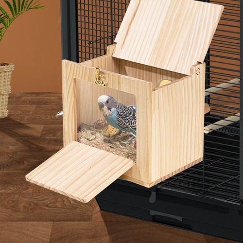 Bird breeding box cage nest - box,