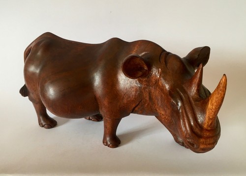 Wooden rhino sustainable - wooden,