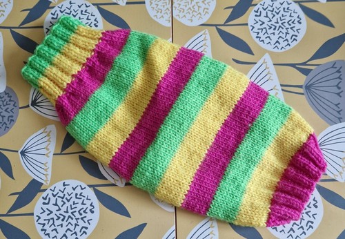 Hand knitted dog jumper - hand,