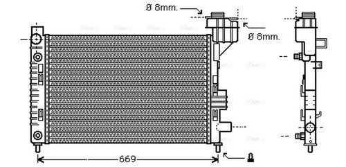 Ava coolant radiator msa2248 - ava,