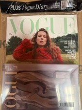 Vogue UK magazine Dec 2025 Millie Bobby Brown Cover + Vogue Diary 2026