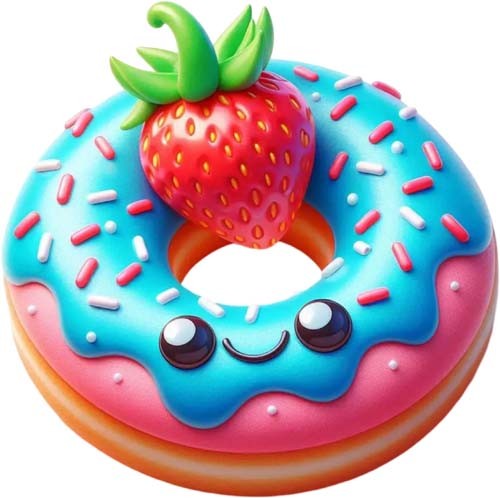 Valentine day donut wall art - day,