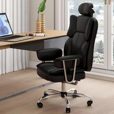Office Chairs for Home with High Back PU Leather Desk Chair with Tilt Function