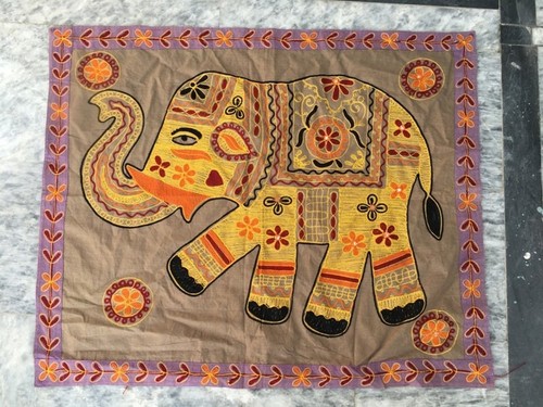 3x2 antique indian elephant - antique,