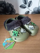 Boys fur lined Crocs Shoes