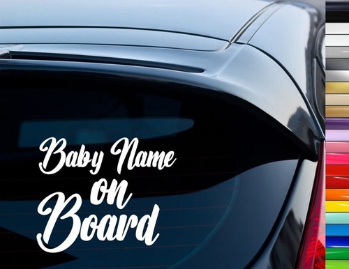 Baby board personalised - on,