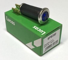 Genuine Lucas Headlamp warning light, Blue Hexagonal Type 99-7054 SPB392 LU54361