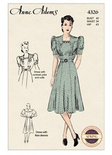 1940s Puff or Flare Sleeve Tea