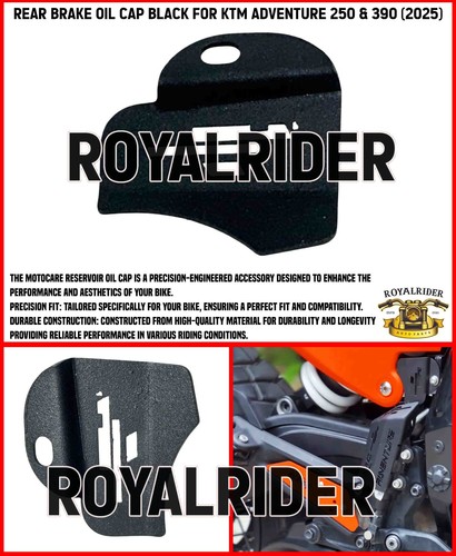 Rear brake oil cap black - brake,