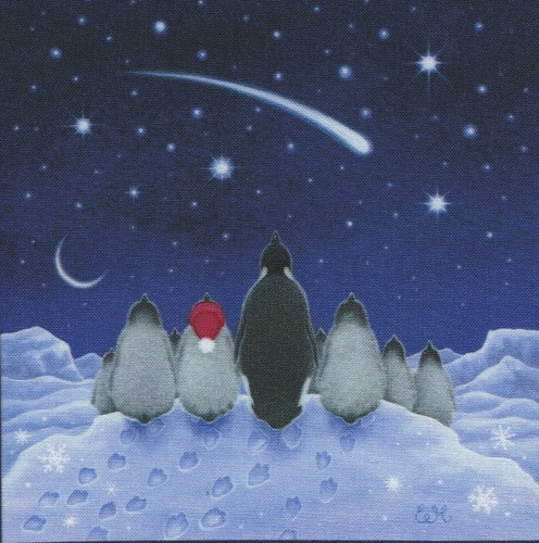 Fabric picture panel christmas - fabric,