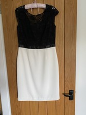 Shubette Black and Cream Dress Size 12 Excellent Condition
