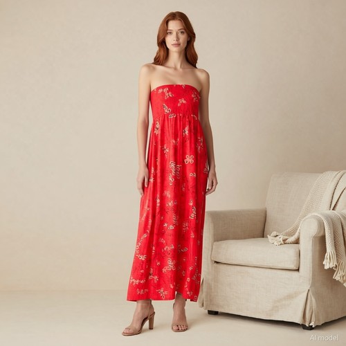 Oasis maxi dress red - dress,