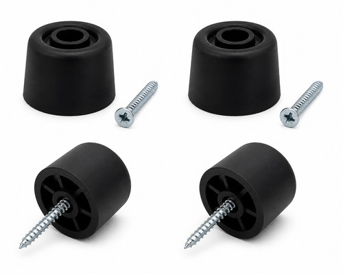 Black rubber door - 4x, stop